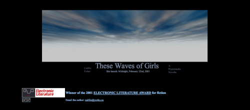 Cover screen for These Waves of Girls by Caitlin Fisher